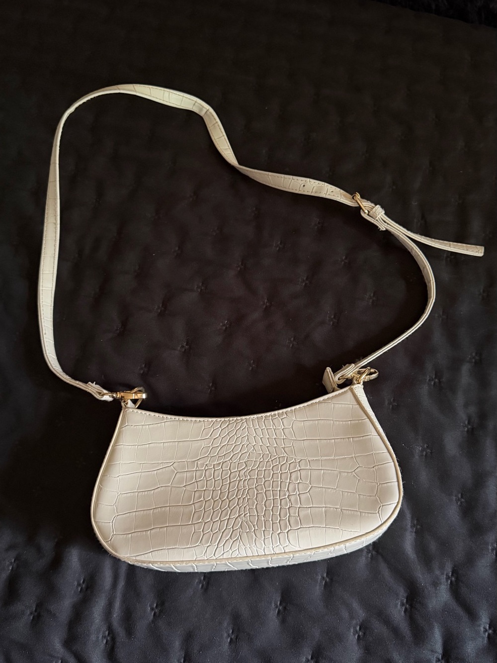 Primark Croc-Embossed Shoulder Bag